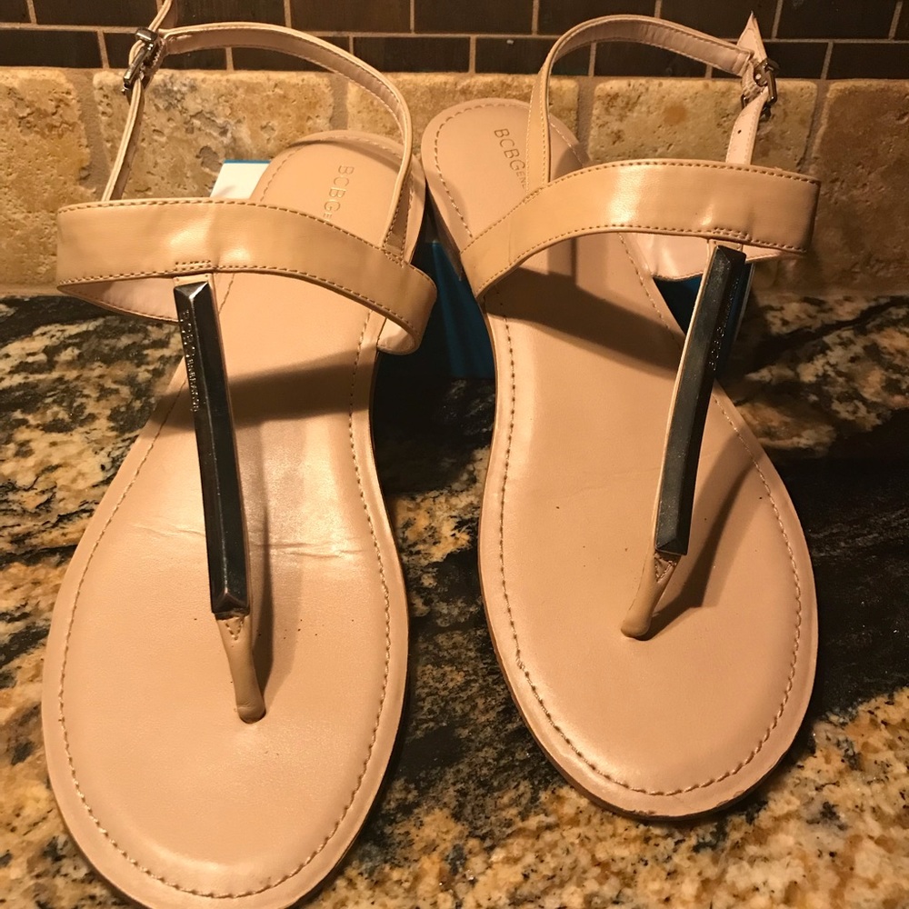 BCBGeneration Nude Thong Sandal